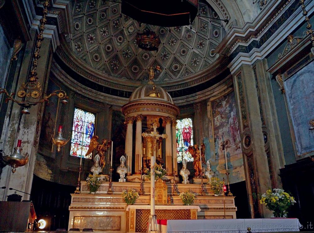 Milan (Italy) - Main altar of the Basilica of Santo Stefano Maggiore